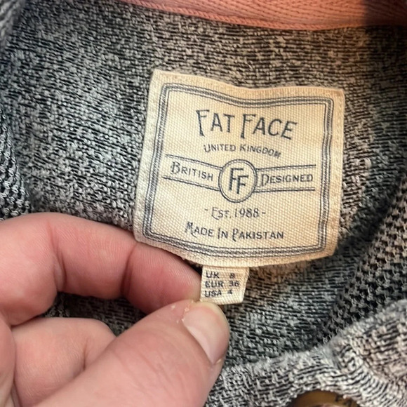 Fat Face UK British Designed Grey Hoodie - Picture 2 of 5